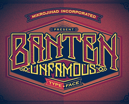 Banten Unfamous free font