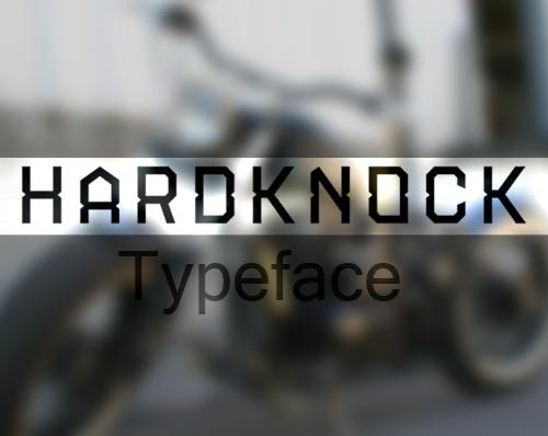 Hardknock free font