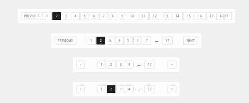 Pure CSS3 Responsive Pagination