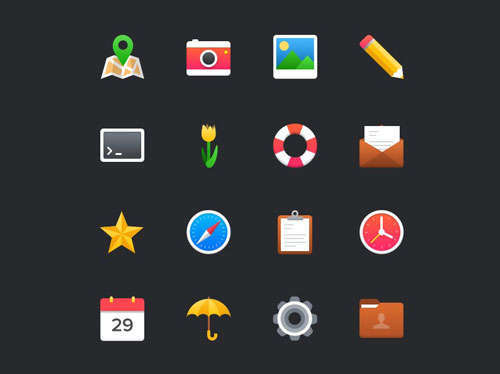 Free Colorful Icon Set