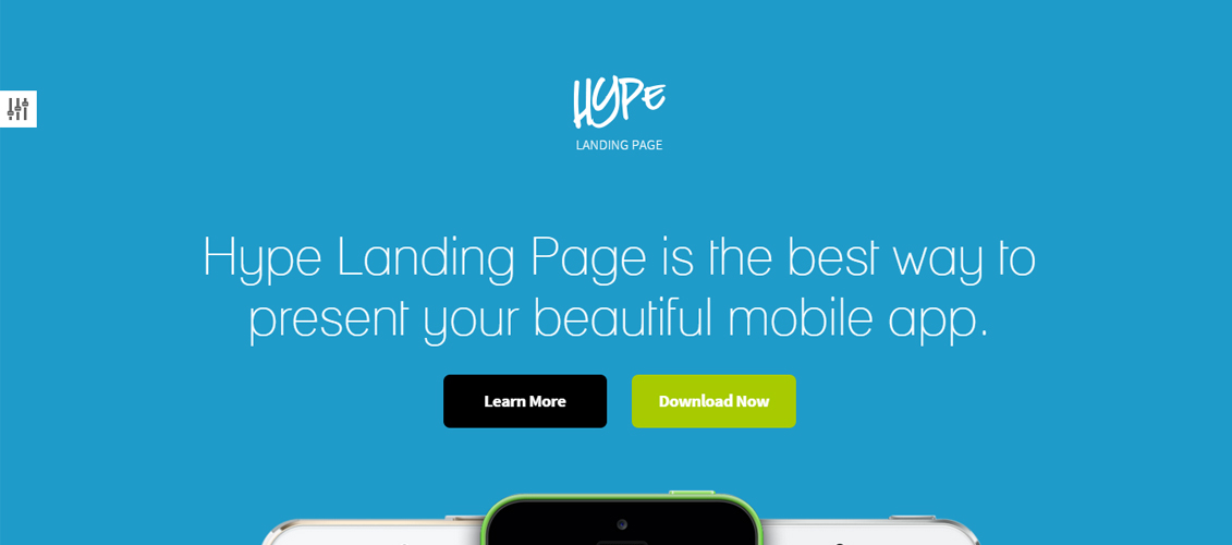 Hype - WordPress App Landing Page