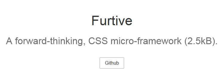 Furtive CSS, a lightweight, mobile-first, CSS micro-framework