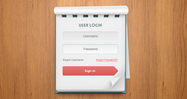 Psd User Login Notebook