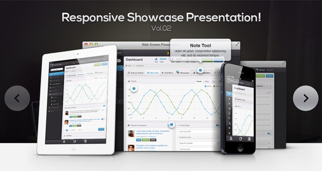 Responsive Showcase Psd Vol2