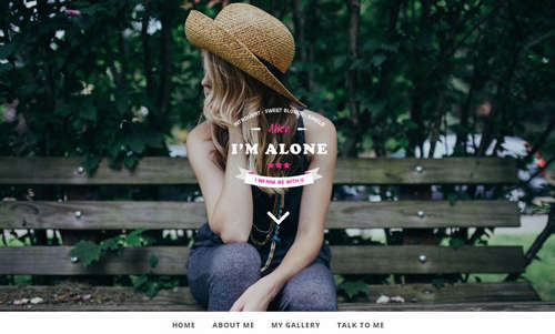 Free HTML Bootstrap template Lonely