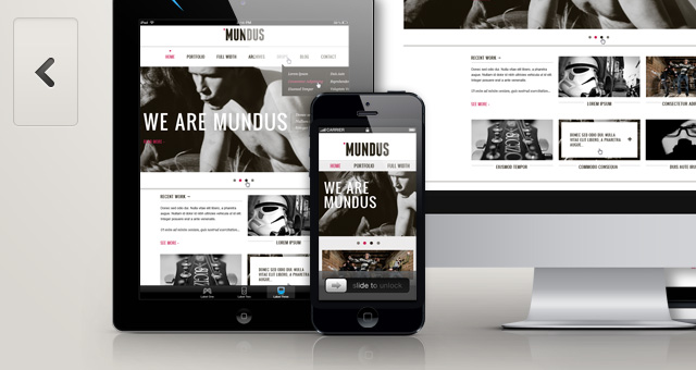 Responsive Showcase Psd