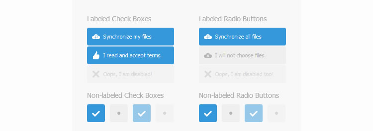 Labelauty - A nice and lightweight jQuery plugin that gives beauty to checkboxes and radio buttons