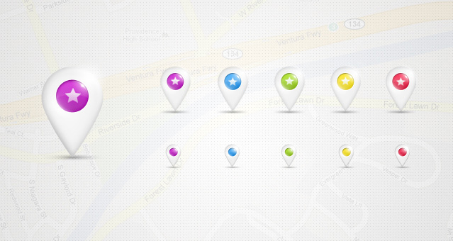 Psd Location Map Pins Pack