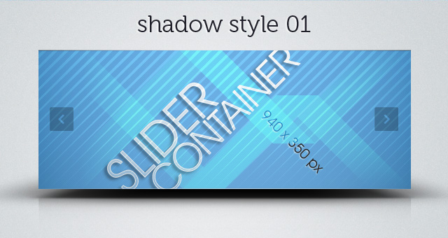 Web Slider Psd Shadows Pack