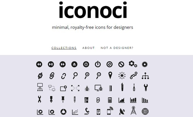 iconoci minimal icons free iconsets