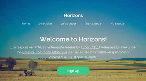 Horizons HTML5 Template
