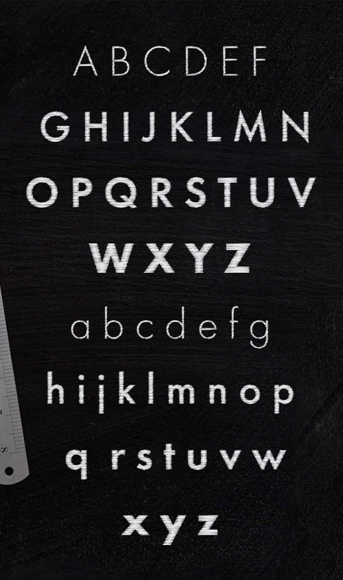 Schist Font Letters