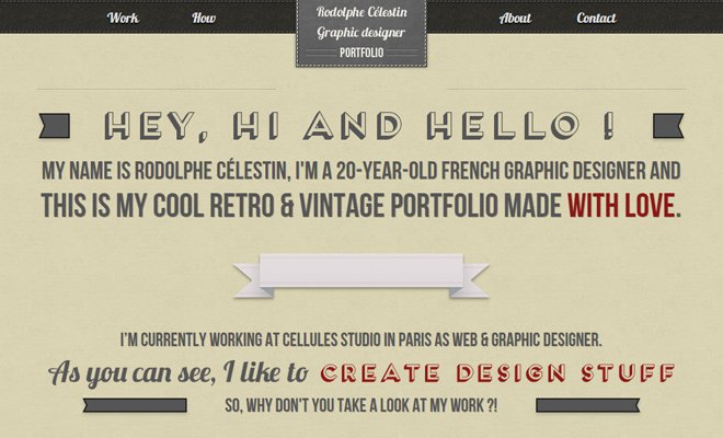 rodolphe celestin graphic design homepage