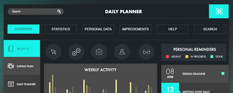 Data Analysis UI Kit PSD