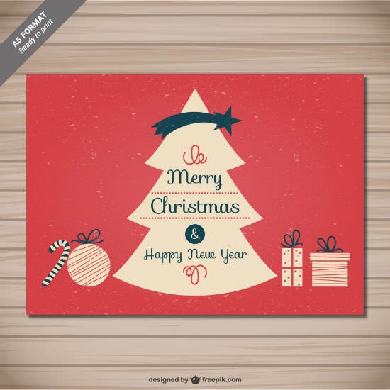 Freebies - 10 Vector Xmas Cards as AI and EPS - iDevie