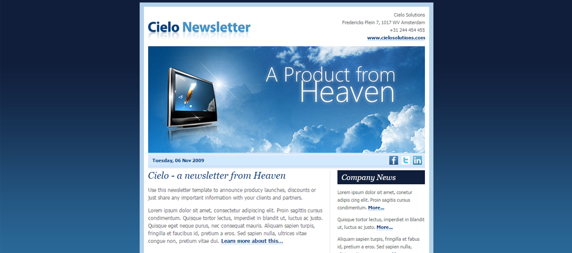Cielo Newsletter