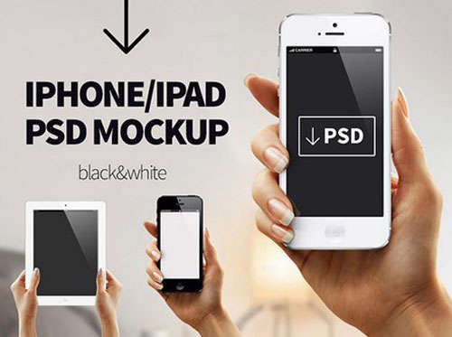 iPhone/iPad PSD mockup