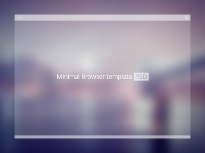 Simple Browser Free PSD