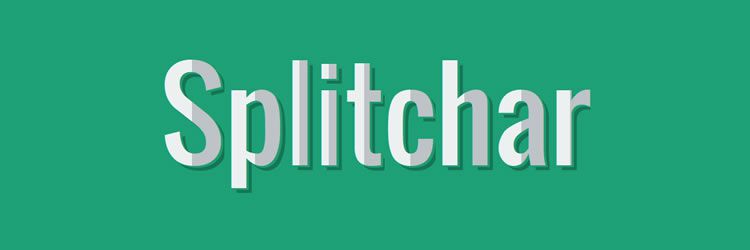 Splitchar is a jQuery plugin that allows you to style and design the first, second or both halves of a character in this weeks designer news