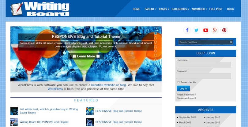 10 Best free WordPress themes December 2014