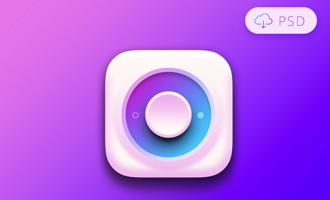 colorful purple switch psd freebie