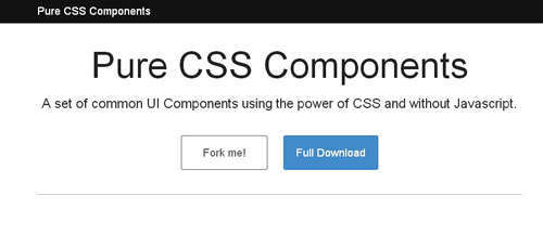 Pure CSS Components