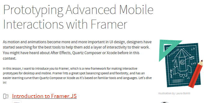 framer js for making html5 games
