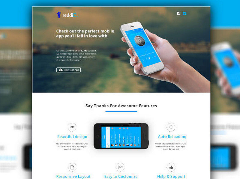 iPhone App Landing Page