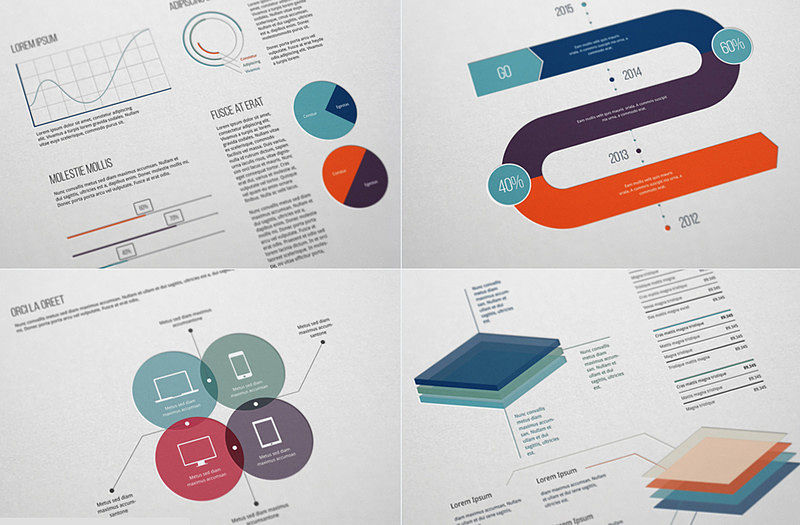 Flat Free Infographic Elements