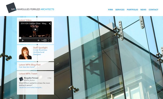 margulies parruzzi architecture firm web design