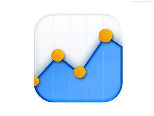 Data stats icon (PSD)