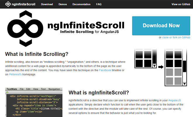 ng infinite scroll angularjs open source