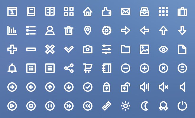 75 freebie line iconset download