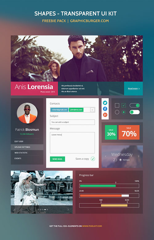 15-shapes-transparent-ui-kit