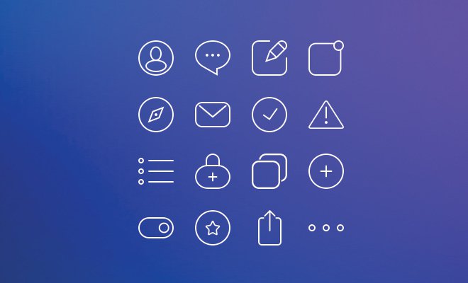 basic simple practice icons freebie