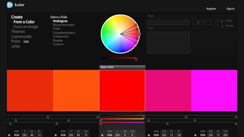 20 Best Color Palette Tools for Web and Graphic Designers