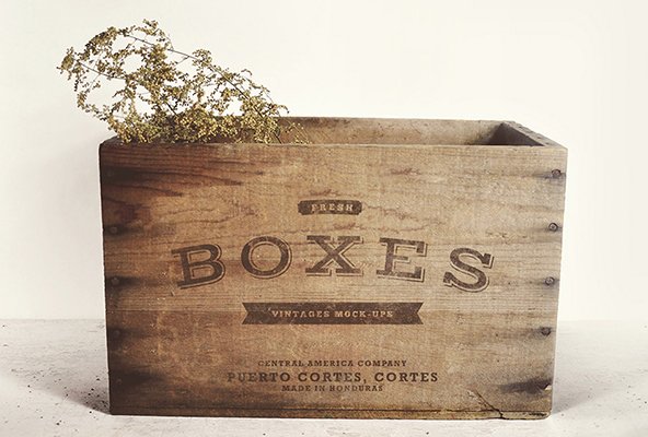 Vintage Boxes MockUp