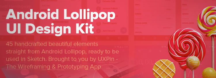 Freebie: Android Lollipop UI Kit