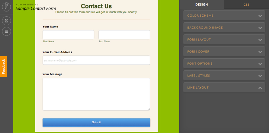 sample-contact-form