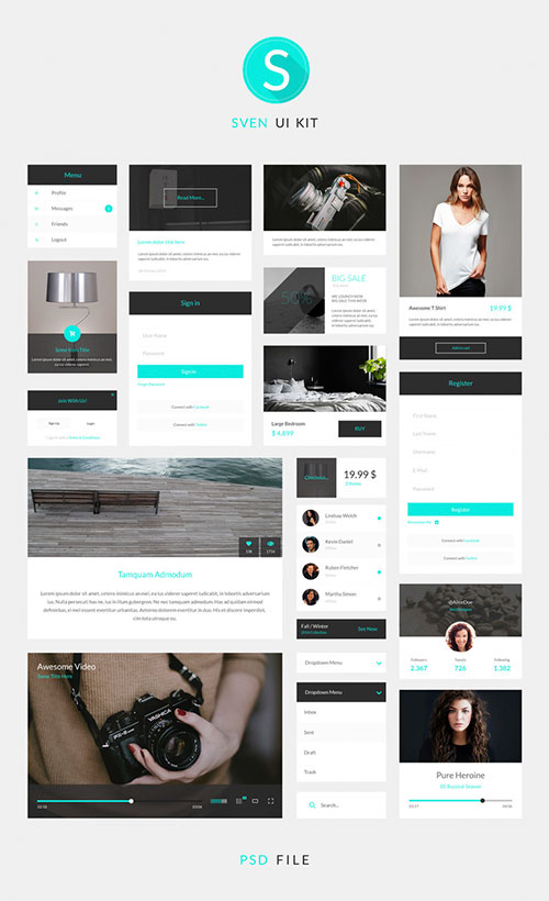 27-sven-modern-psd-ui-kit