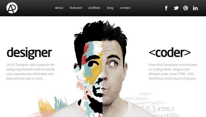 adham dannaway website portfolio homepage