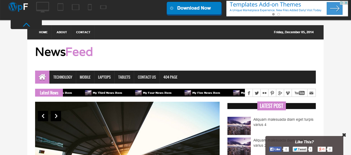 NewsFeed - WordPress Magazine Theme