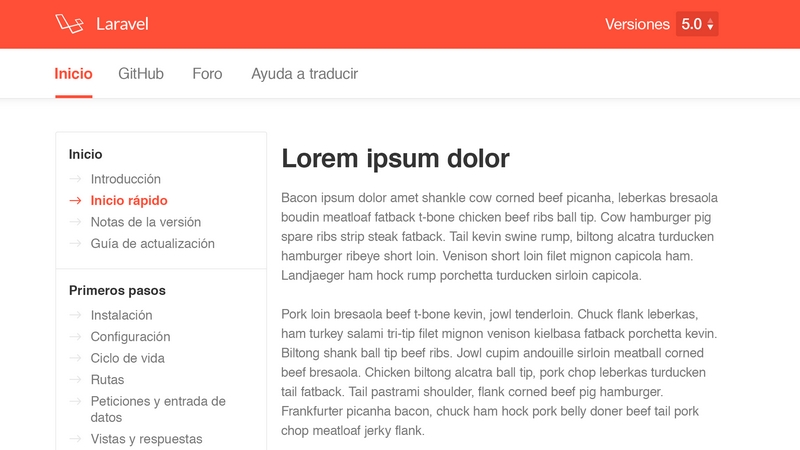 Website Documentation PSD Template