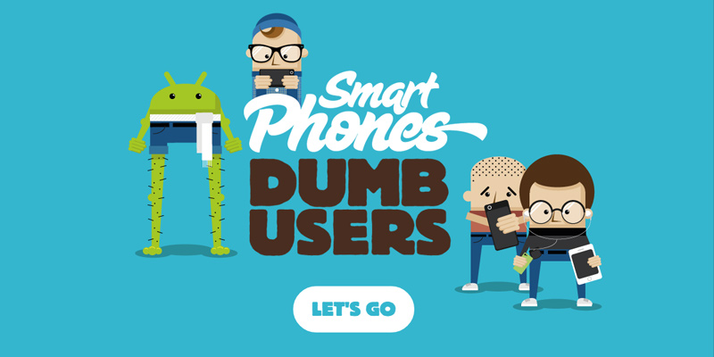 smart phones dumb users website homepage