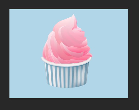 Draw an Ice Cream Icon Using Photoshop