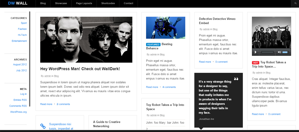 WallPress - Free WordPress Theme