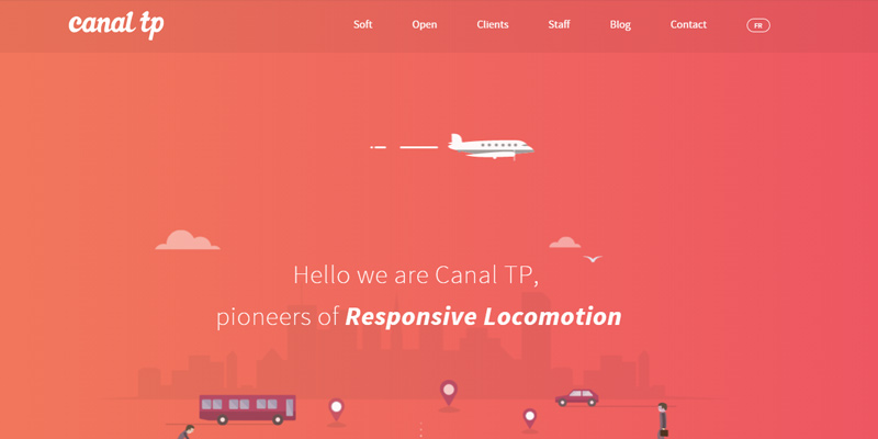 canal tp website orange layout homepage