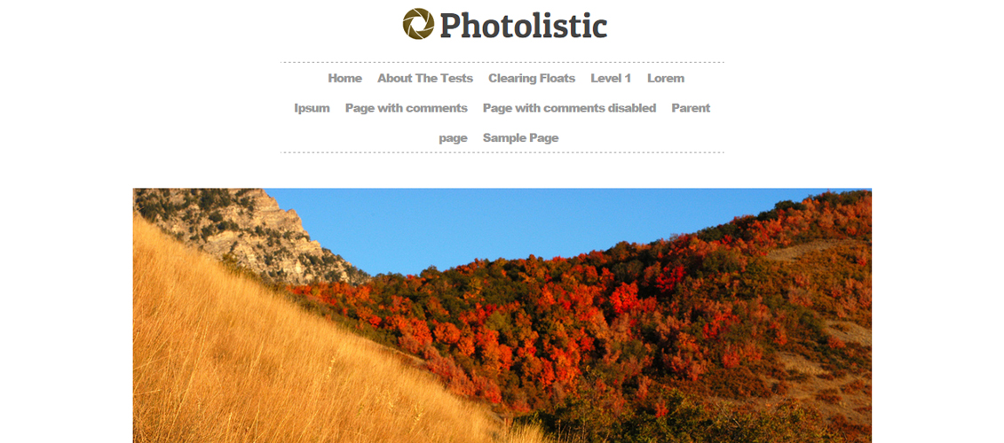Photolistic – A Simple And Clean WordPress Theme
