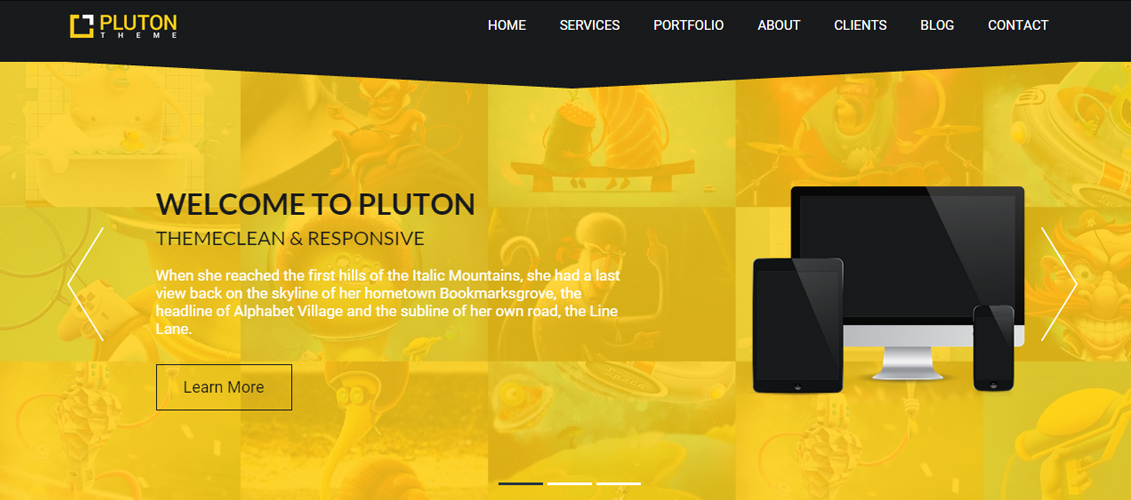 TA Pluton - Free One Page Parallax WordPress Theme