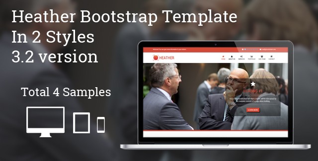 Heather - Bootstrap Landing Page